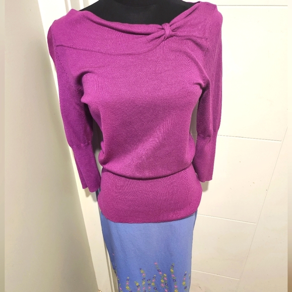 Sweet Pea Purple Sweater - Picture 6 of 6